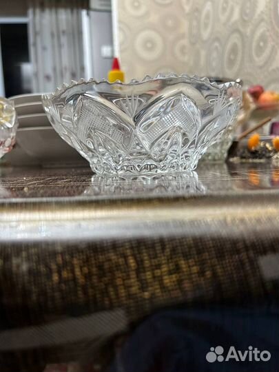 Конфетница хрусталь СССР