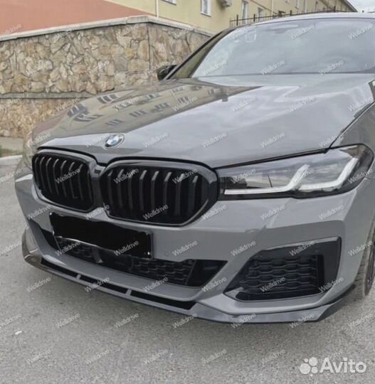 Губа передняя BMW 5 G30 рестайлинг FD стиль