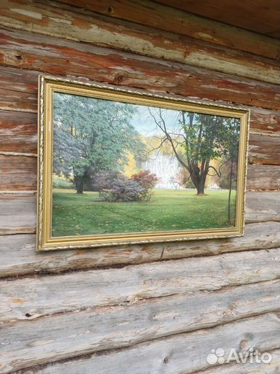 Картина маслом на холсте пейзаж в раме