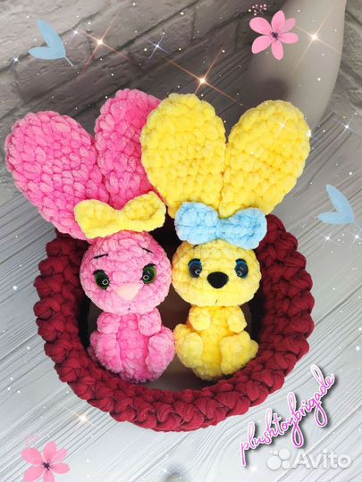 Плюшевые зайки (на заказ)