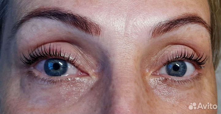 Ламинирование ресниц и оформление бровей