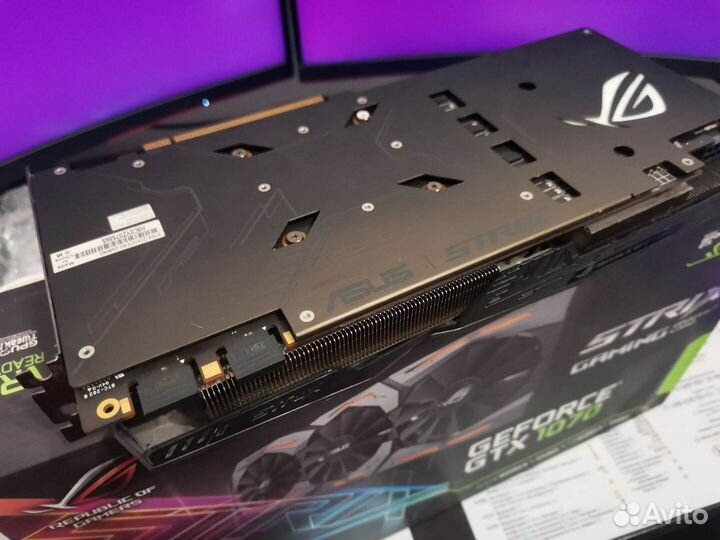 ROG strix GeForce GTX1070 8G gaming 1721 мгц