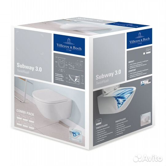 Унитаз подвесной Villeroy & Boch Subway 3.0