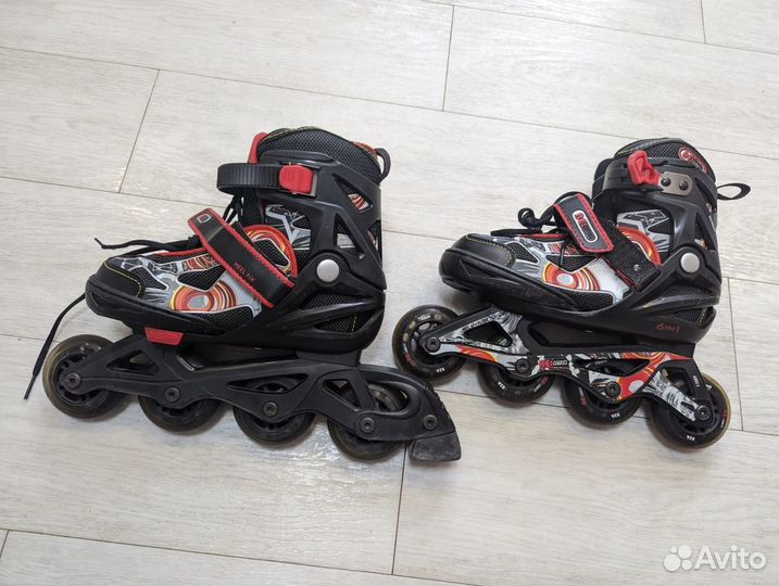 Роликовые коньки детские раздвижные