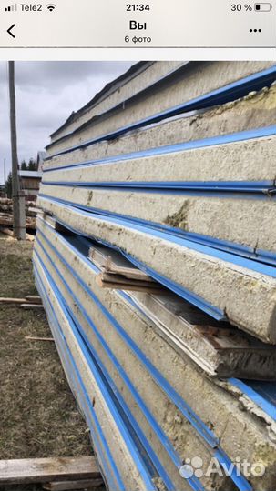 Сендвич панели кровельные бу