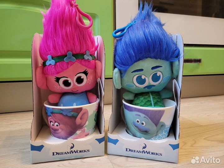 Подарки Игрушка-брелок в кружке Тролль Розочка