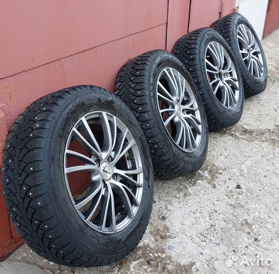 Литые диски r15 4x100 с зимней резиной