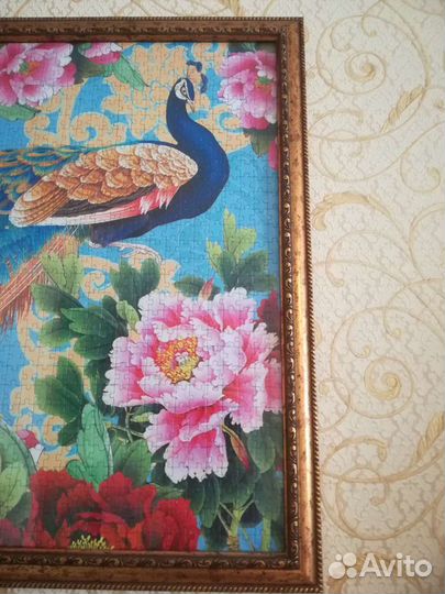 Картина из пазлов Павлин