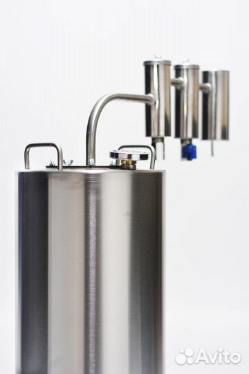 Самогонный аппарат с двумя сухопарниками на 25л