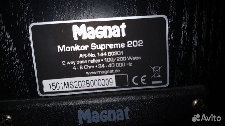 Колонки Magnat Monitor Supreme 202(магазиный вид)