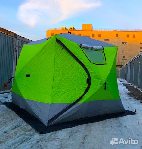 Зимняя палатка куб трехслойная 210х210