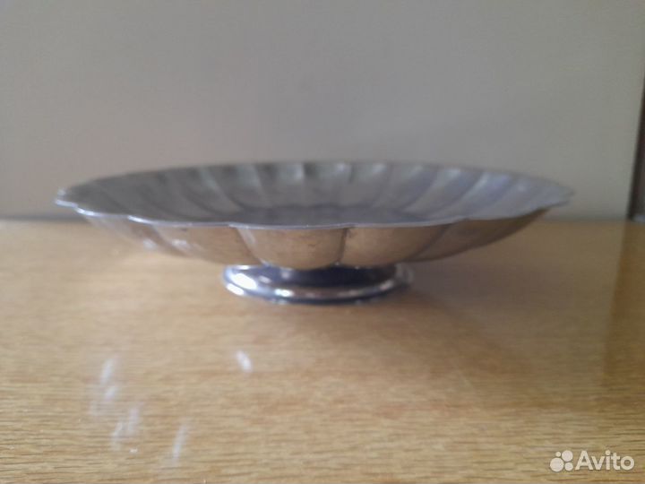 Вазы на ножке, фруктовницы нержавейка СССР - 2 шт