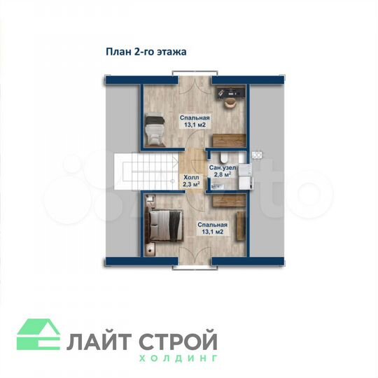 Дом 109,1 м² на участке 13 сот.