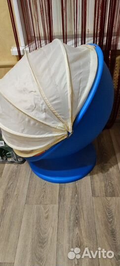 Икеа пс лёмск Вращающееся кресло - синий/белый