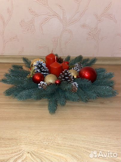 Новогодний декор. Подсвечник