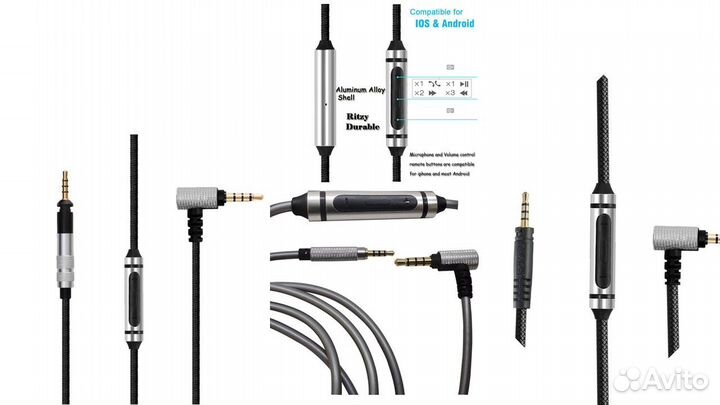 Новые, Аудиокабель для Sennheiser, JBL