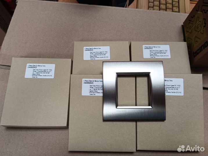 Рамка металл для выключателя или розетки LNA4802AC