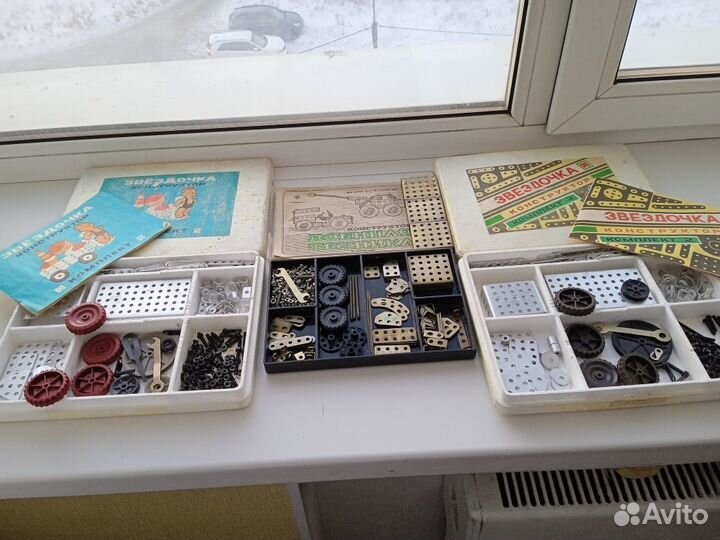 Конструктор металлический СССР, конструктор дерево