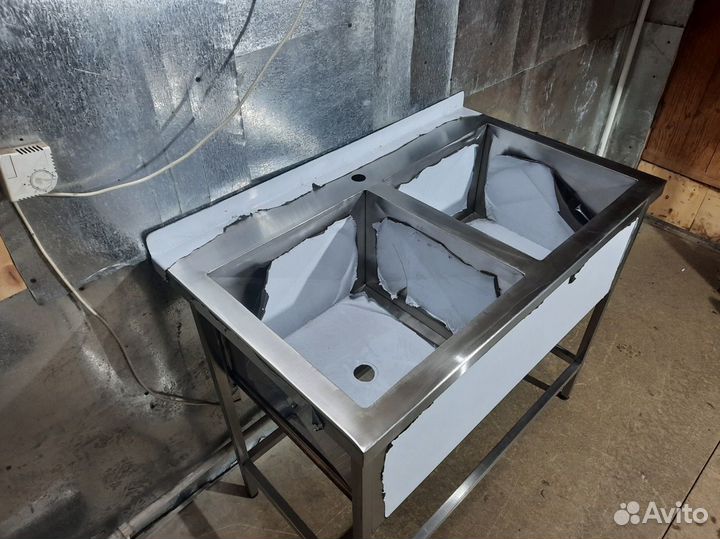 Мойка из нержавейки двойная