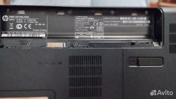 Ноутбук hp на запчасти