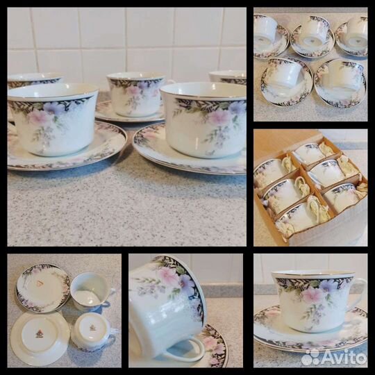 Чайные сервизы СССР. Дулево, лфз, Полонное, гдр