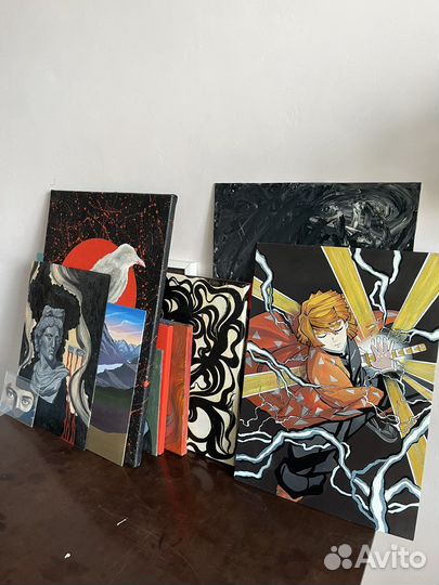 Картина акрилом на холсте