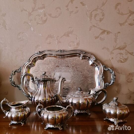 Антикварный чайно-кофейный сервиз