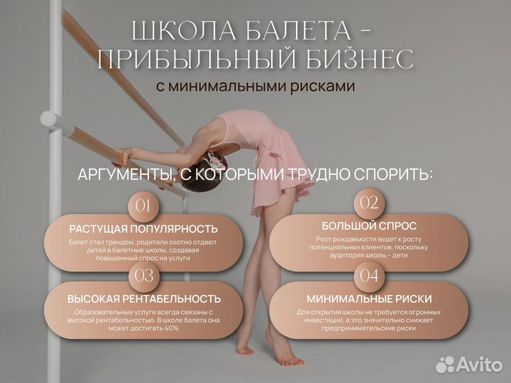 Готовый бизнес франшиза школа балета танцы