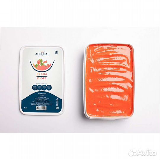 Замороженное пюре Гуава Розовая 1кг Агробар