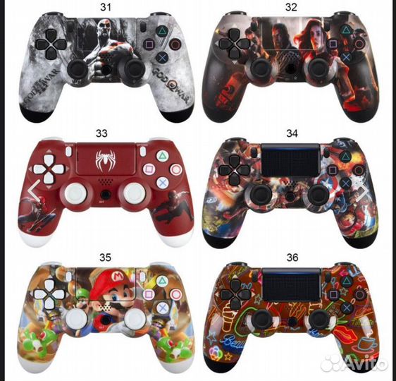 Геймпад ps4 с логотипом и принтом