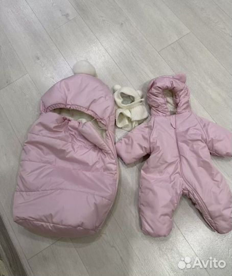 Зимний комбинезон для девочки 62
