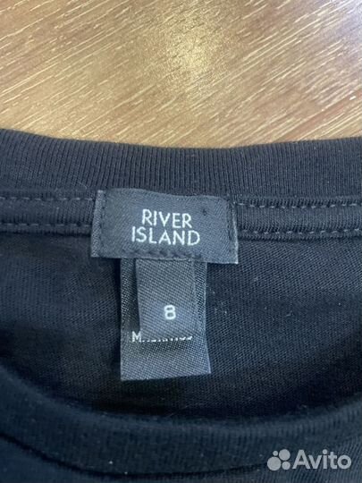 Футболка river island рукава-буфы 44