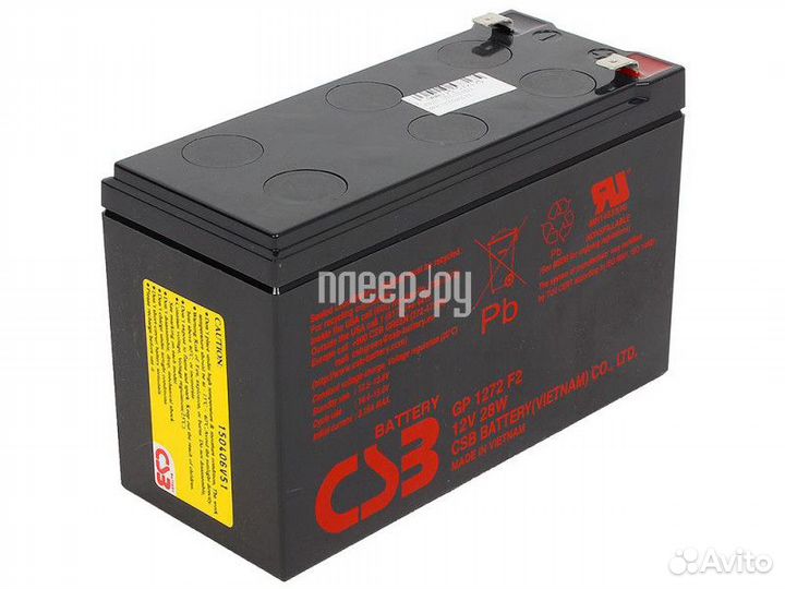 CSB GP1272F2 12V 28W 7.2Ah клеммы F2