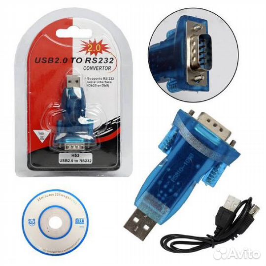 Переходник, адаптер, конвертор com - usb