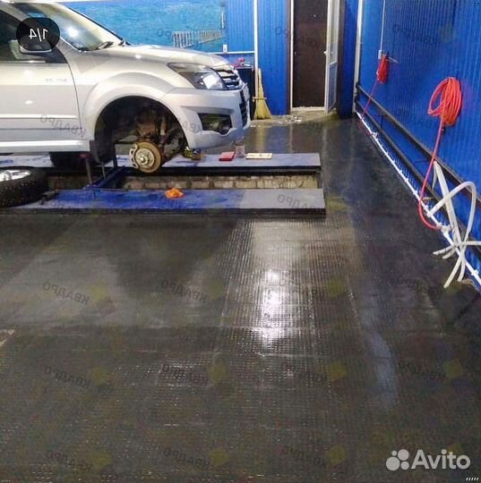 Модульный пол для цеха