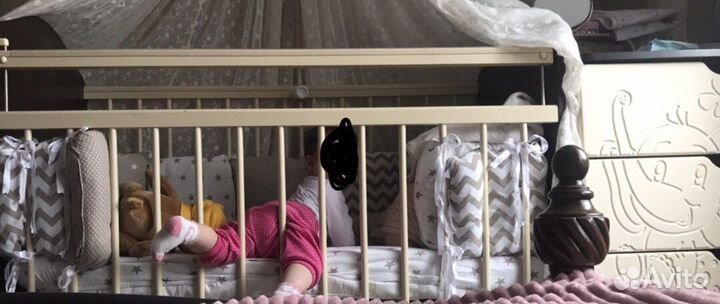 Детская кровать трансформер с маятником