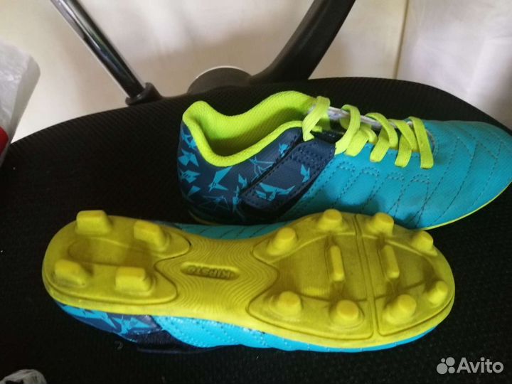 Бутсы футбольные детские на липучке, 5 лет, 29-31