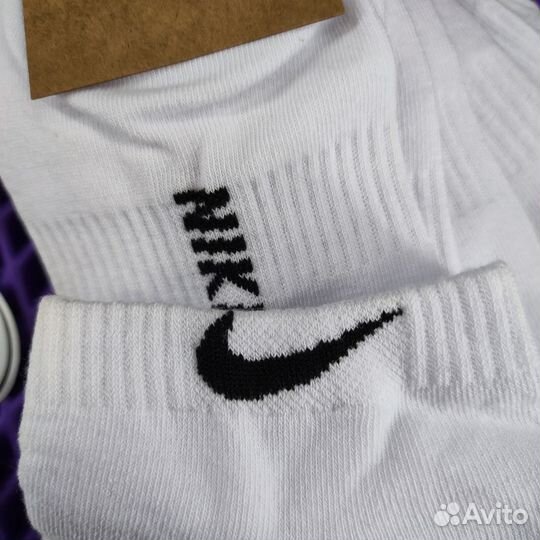 Носки короткие белые Nike 10 шт