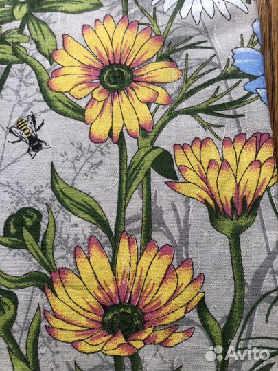 Ткань отрез хлопок лен