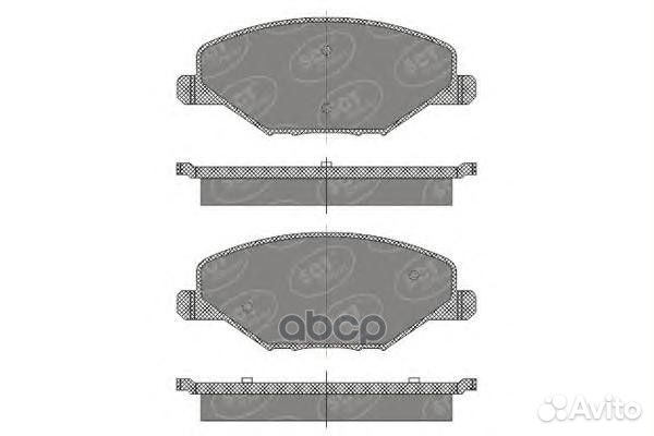 Колодки тормозные SP668 SCT