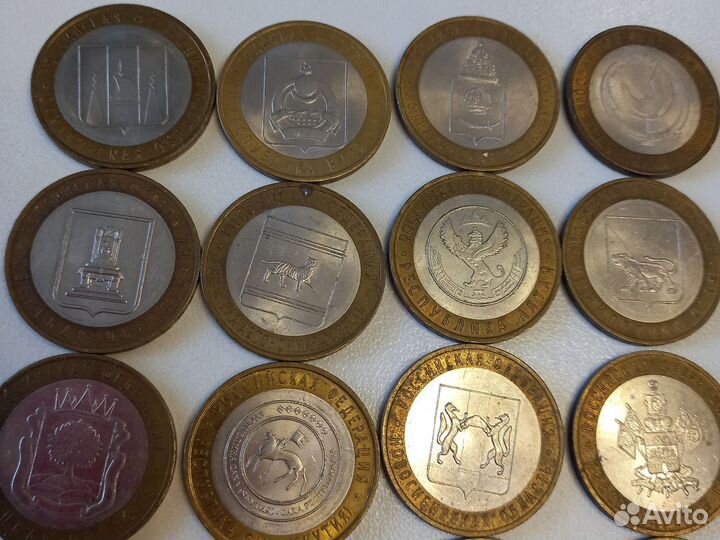 Монеты регионы, древние города, воинские года