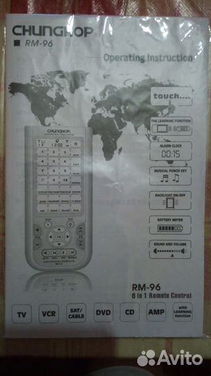 Универсальный сенсорный пульт ду