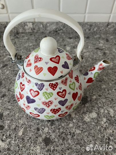 Чайник эмалированный бу