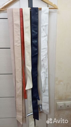 Кожаный пояс для шубы