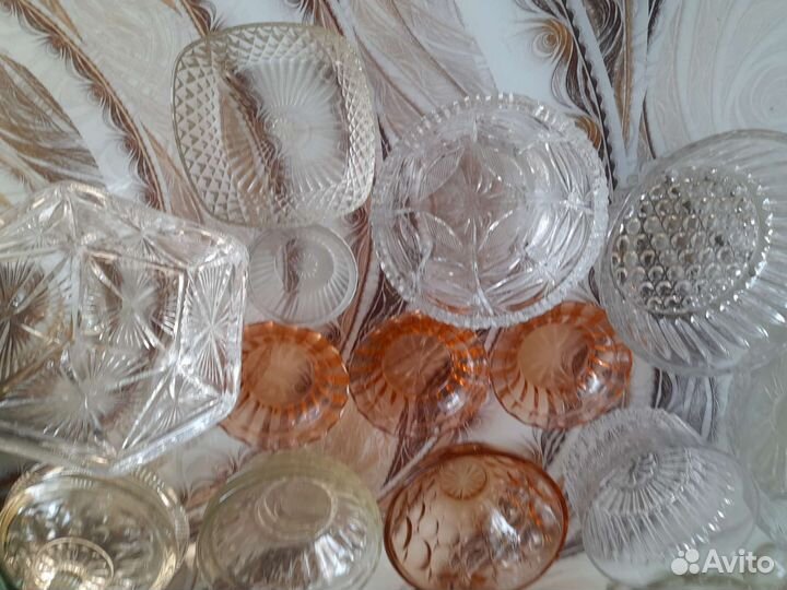 Салатники стекло, хрусталь, фарфор