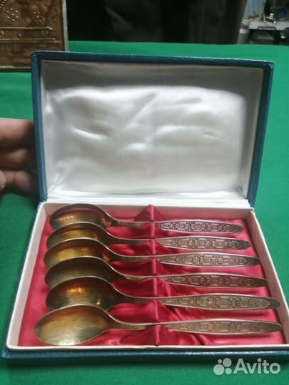 Чайные ложки мельхиор, кольчугино, СССР