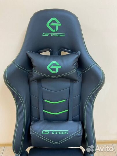 Кресло игровое геймерское компьютерное Экокожа