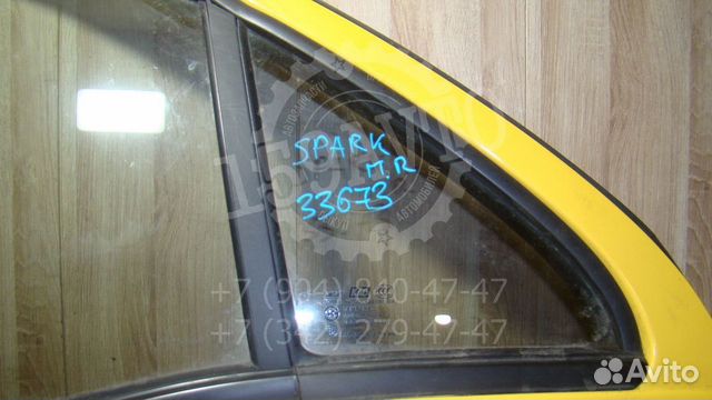Стекло двери П/П (форточка) Chevrolet Spark 2