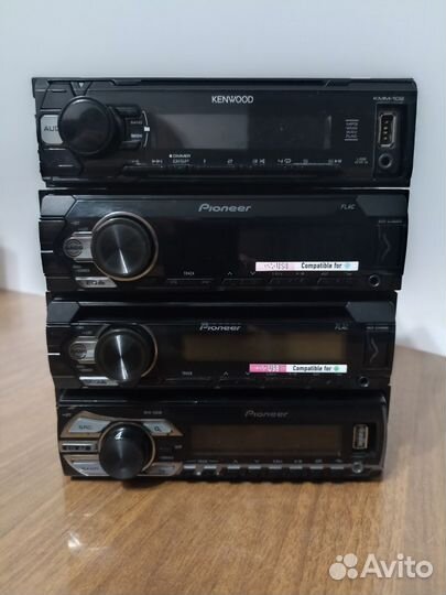 Магнитолы Pioneer, Alpine, Sony, JVC, Kenwood и др