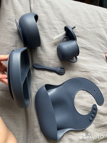 Детский стликлновый набор набор для кормления